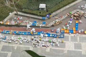 淘菜菜已在西安配送1000吨米面粮油等生活用品