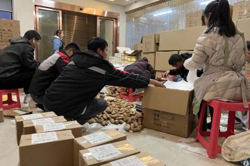 年货走进直播间，快递送到餐桌前