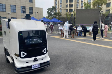 小区封控防疫，圆通无人车“无接触配送”来了！