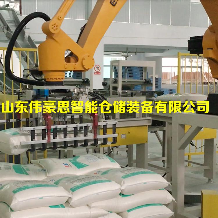 食盐全自动码垛机工作原理 机器人码垛机厂家直供