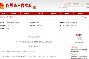 《四川省国家数字经济创新发展试验区建设方案》印发！围绕网络货运等重点领域，加快培育一批具有强引领带动作用的垂直企业！