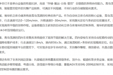 2026年中国智能仓储产业观察：自研制造驱动升级青岛茂源构筑全场景解决方案竞争力